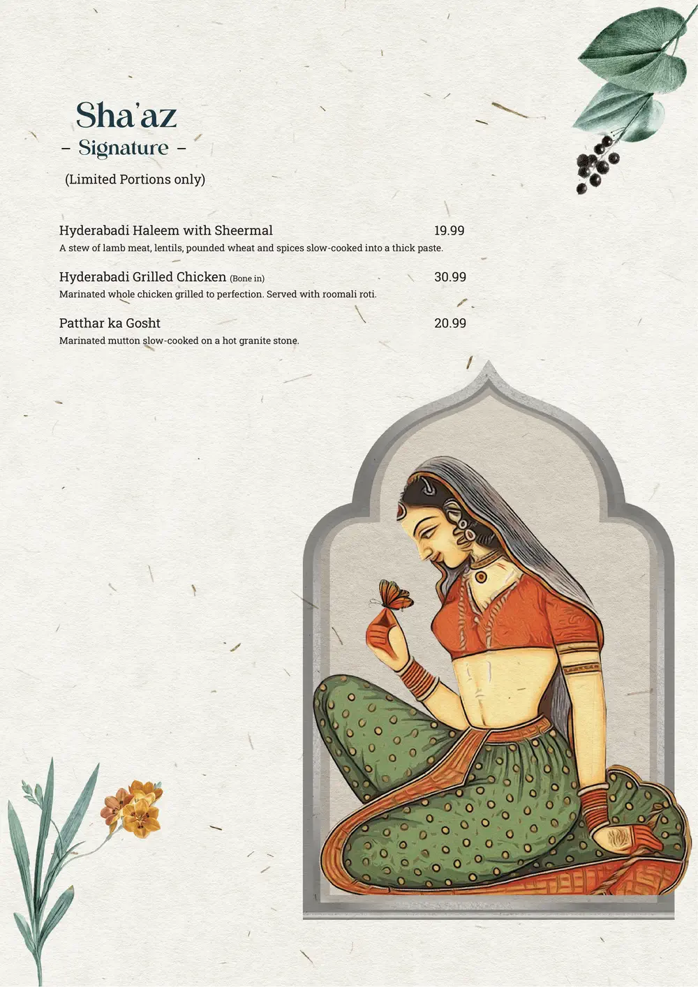 Sha'az signature dishes